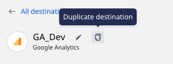 Duplicate a destination