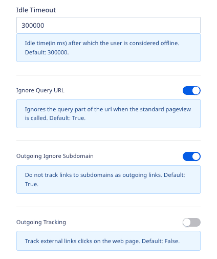 Woopra connection settings