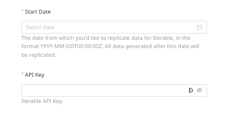 Configuring Iterable